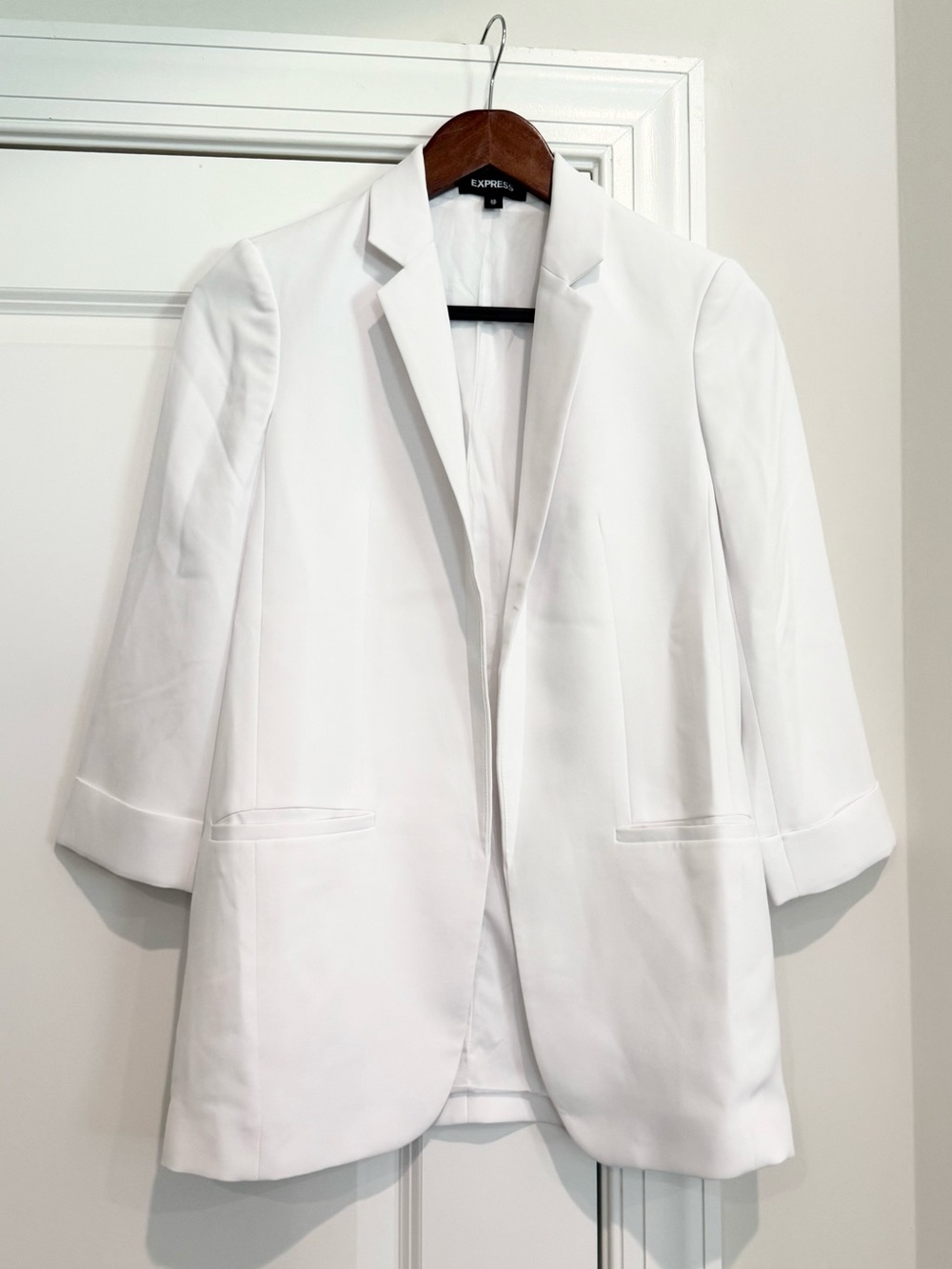Express Roll Sleeve Boyfriend Blazer